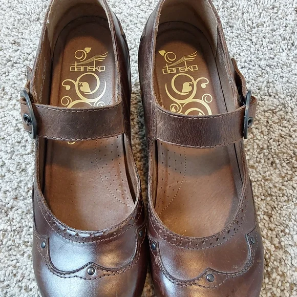 Dansko Brown Mary Jane Shoes - Picture 2 of 7